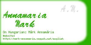 annamaria mark business card