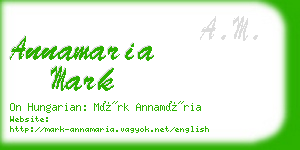 annamaria mark business card